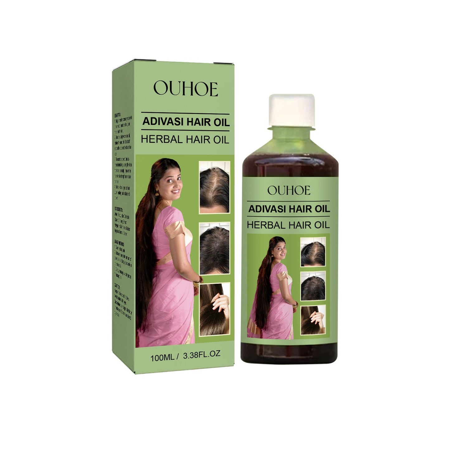 Botanical Thickening Hair Serum Firm Root Nourishment Gentle Scalp