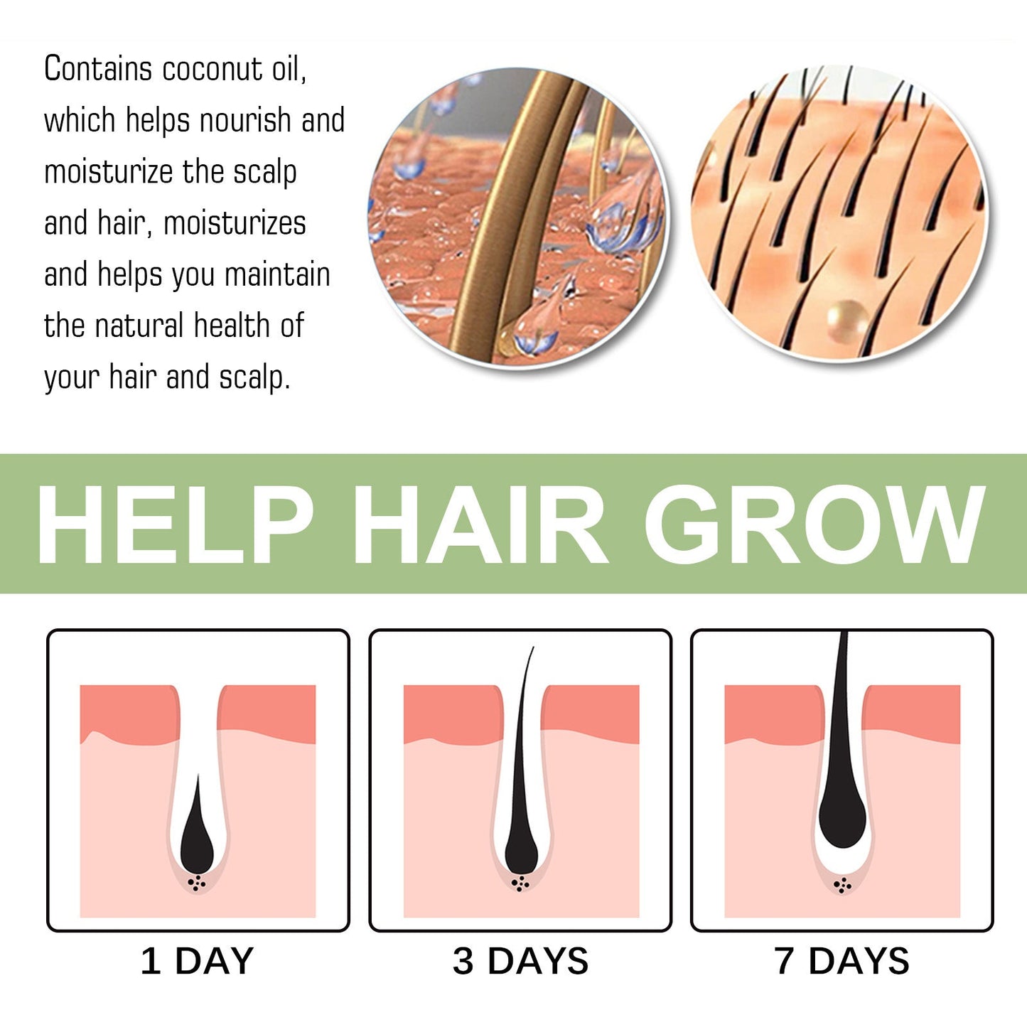 Botanical Thickening Hair Serum Firm Root Nourishment Gentle Scalp