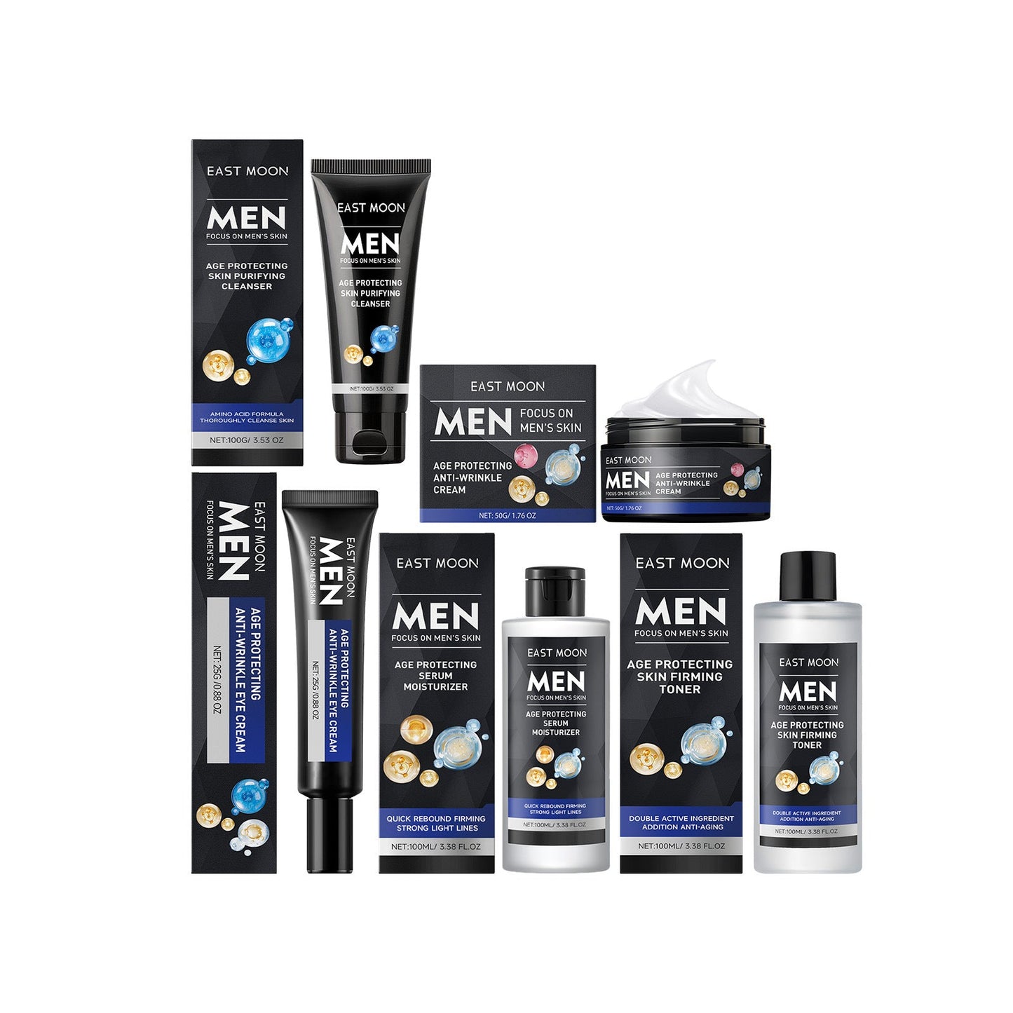 Men's Face Care Set Hydrating Toner & Firming Cream