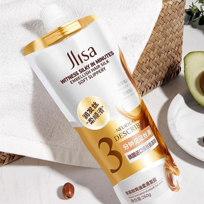 Protein Strand Nourishing Oil Silky Hair Mask Tame Frizz