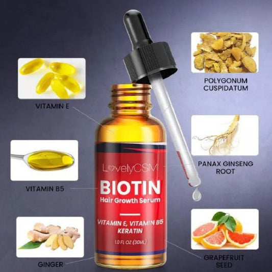 Hair Growth Tonic with Ginger Extract for Thinning Hair Biotin