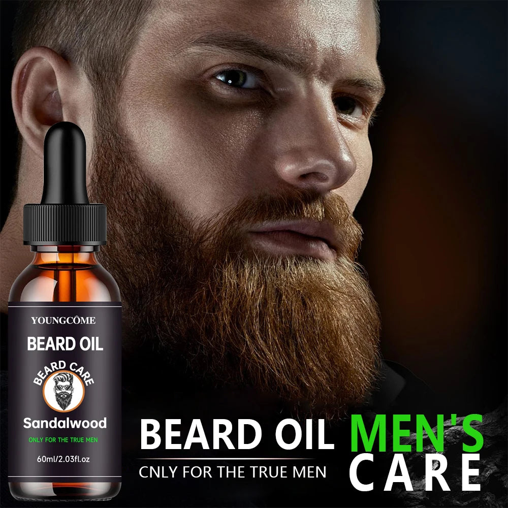 Growth Beard Care Oil Beard Cream Thicker More Full Thicken Hair For Men Grooming Treatment Clean Repair Moisturizing Travel Fac