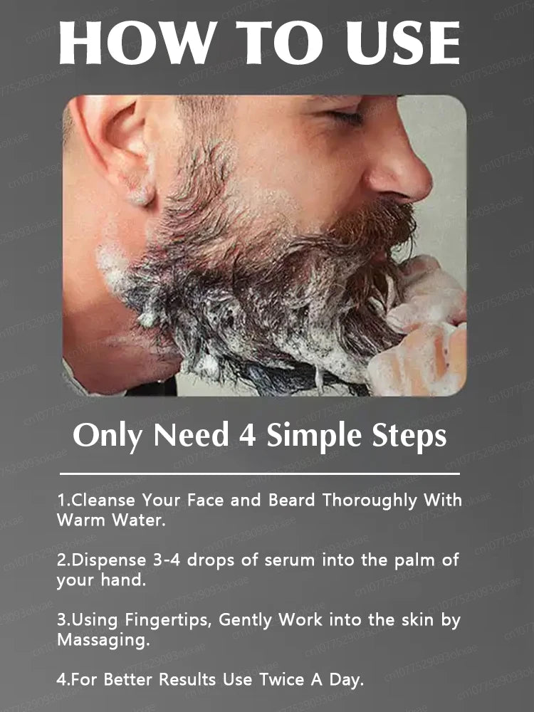 Beard growth essence. It helps your beard grow quickly, and is a must-have for mature men. It makes you look more manly and is e