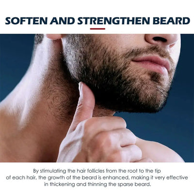 30ml Beard Care Oil For Men Beard Growth Grooming Kit Soften Strengthen Styling Beard Oil Thicker Nourish Beard Serum Beard Care