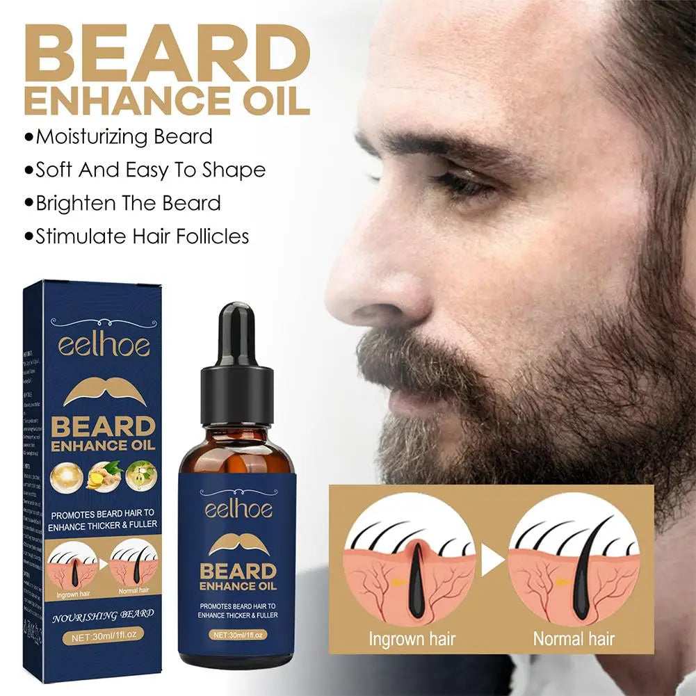 30ml Beard Care Oil For Men Beard Growth Grooming Kit Soften Strengthen Styling Beard Oil Thicker Nourish Beard Serum Beard Care