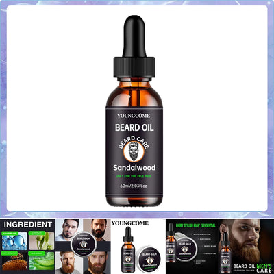 Growth Beard Care Oil Beard Cream Thicker More Full Thicken Hair For Men Grooming Treatment Clean Repair Moisturizing Travel Fac