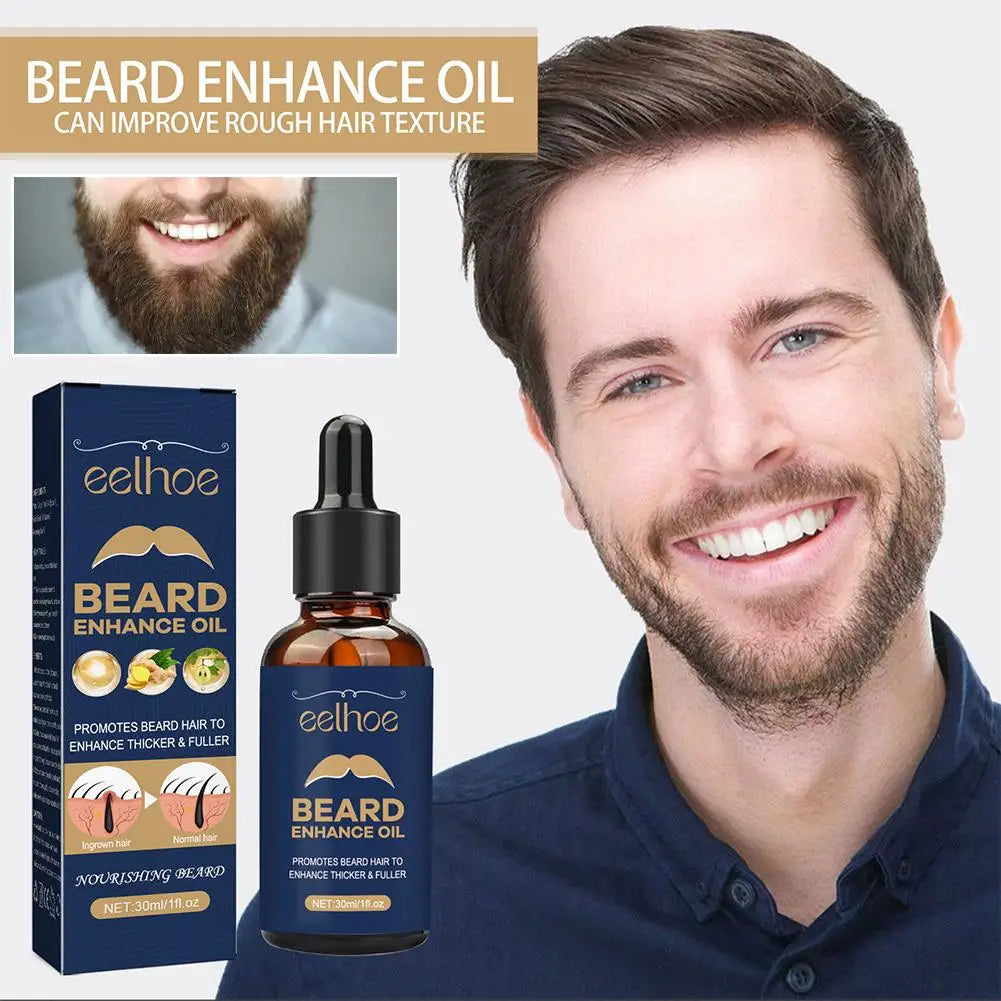 30ml Beard Care Oil For Men Beard Growth Grooming Kit Soften Strengthen Styling Beard Oil Thicker Nourish Beard Serum Beard Care