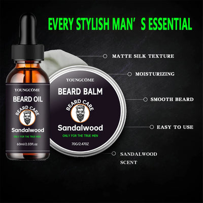 Growth Beard Care Oil Beard Cream Thicker More Full Thicken Hair For Men Grooming Treatment Clean Repair Moisturizing Travel Fac