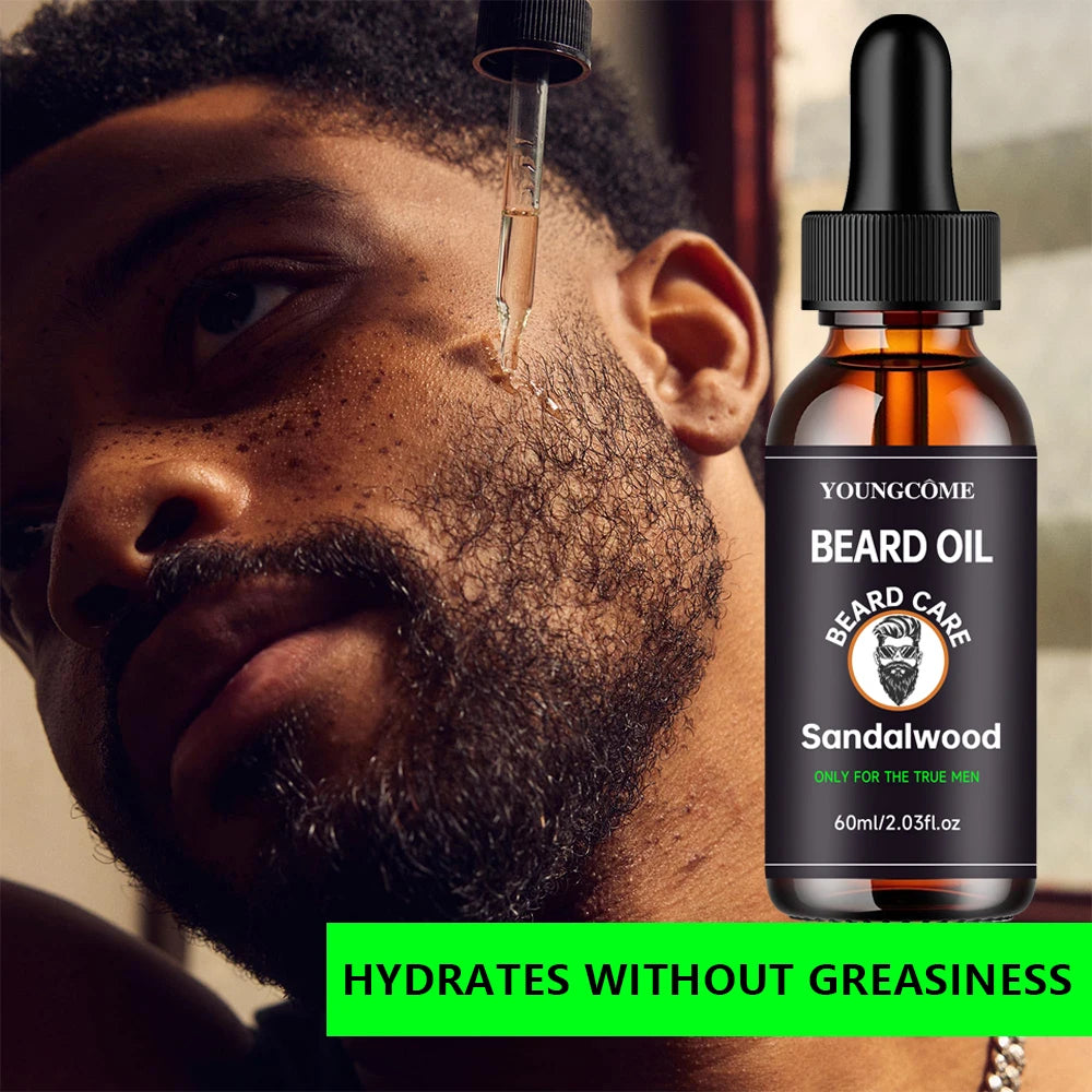 Growth Beard Care Oil Beard Cream Thicker More Full Thicken Hair For Men Grooming Treatment Clean Repair Moisturizing Travel Fac